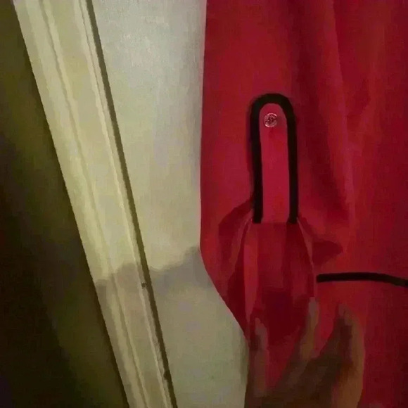 Preowned Calvin Klein Pink with Black Trim Blouse size Large - Picture 2 of 7